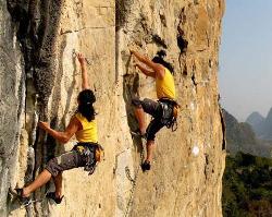 Rock Climbing in Yangshuo Rock Climbing in Yangshuo